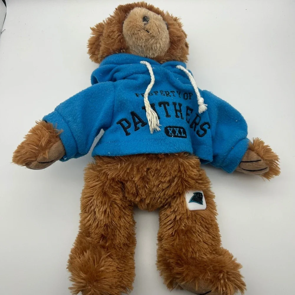 Carolina‎ Panthers Teddy Bear Plush Blue Hoodie XXL Logo Stuffed Animal Kids Toy